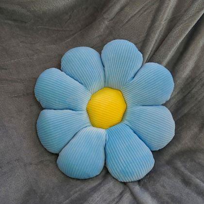 Imaginea din Pernă floare  -  albastră