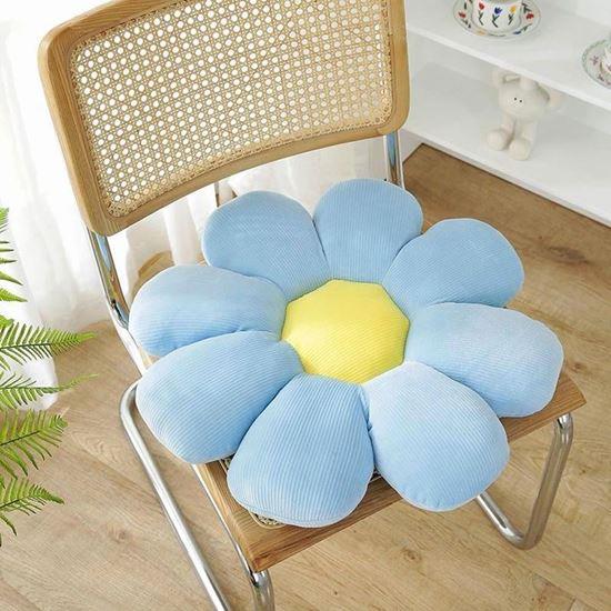 Imaginea din Pernă floare  -  albastră