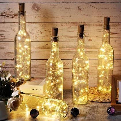 Imaginea din Ghirlandă luminoasă LED pentru sticlă cu dop de plută 2 m