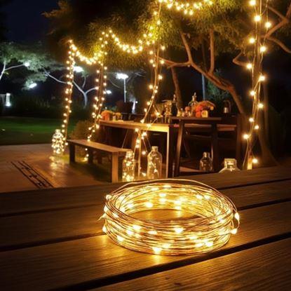 Imaginea Iluminare solară cu fir de cupru 10 m