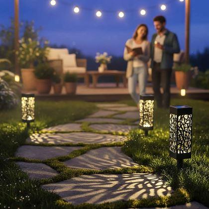 Imaginea din Iluminat solar pentru grădină cu ornamente