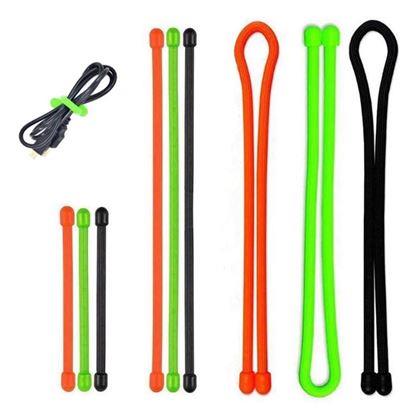 Imaginea din Set de benzi de silicon ajustabile 5 buc - lungime 8 cm