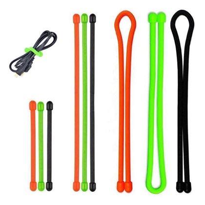 Imaginea din Set de benzi de silicon ajustabile 5 buc - lungime 20 cm