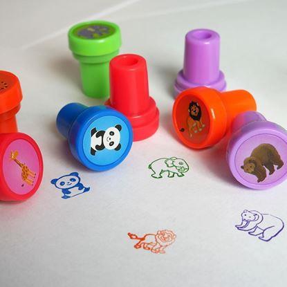 Imaginea Ștampile pentru copii animale - 10 buc