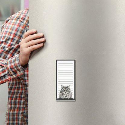 Imaginea Bloc magnetic pentru frigider - pisică, 50 de foi