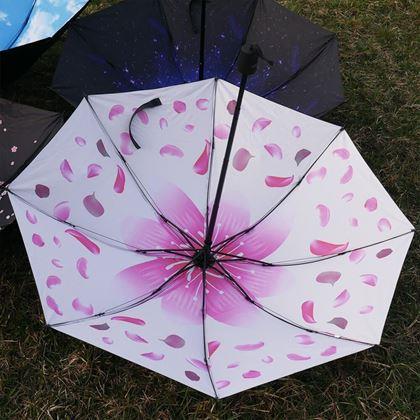 Imaginea din Umbrelă pliabilă  -  petale albe