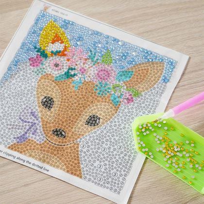 Imaginea din Pictură cu diamante pentru copii  -  căprioară