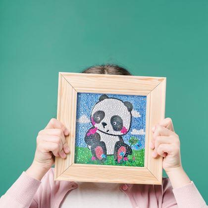 Imaginea din Pictură cu diamante pentru copii  -  panda