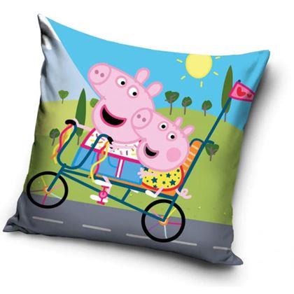 Imaginea din Față de pernă - Peppa Pig pe bicicletă