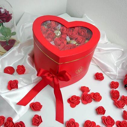 Imaginea din Cutie cadou cu două etaje - inimă