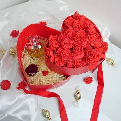 Imaginea din Cutie cadou cu două etaje - inimă