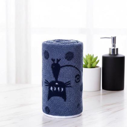 Imaginea din Prosop cu pisică 50x25 cm  -  albastru