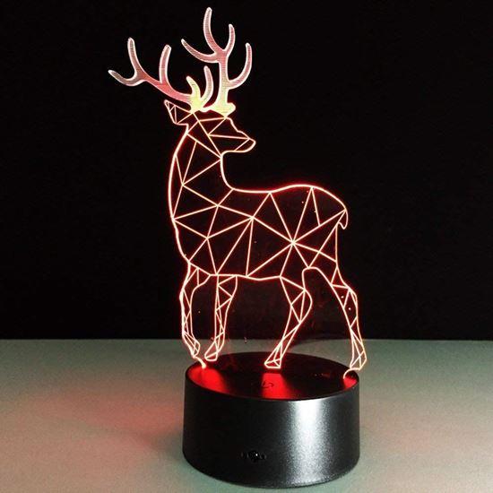 Imaginea din Lampă cu iluzie 3D  -  cerb