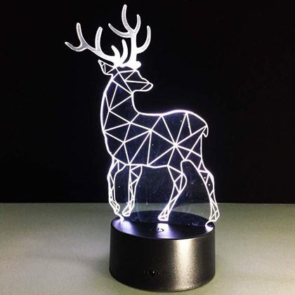 Imaginea din Lampă cu iluzie 3D  -  cerb