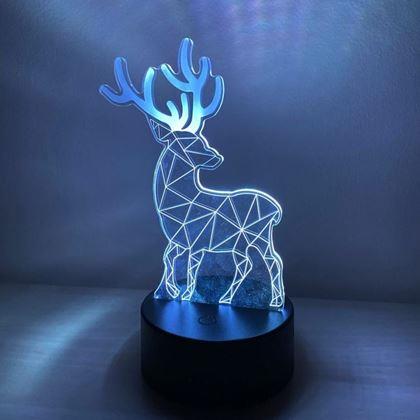 Imaginea din Lampă cu iluzie 3D  -  cerb