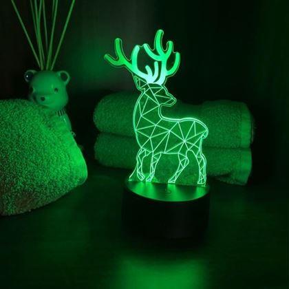 Imaginea din Lampă cu iluzie 3D  -  cerb
