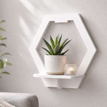 Imaginea Raft de perete - hexagon