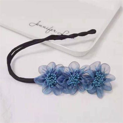Imaginea din Spănță pentru păr în formă de floare  -  albastră