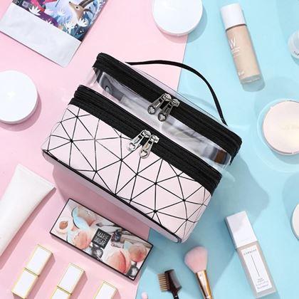 Imaginea din Organizator cosmetice cu două niveluri  -  roz