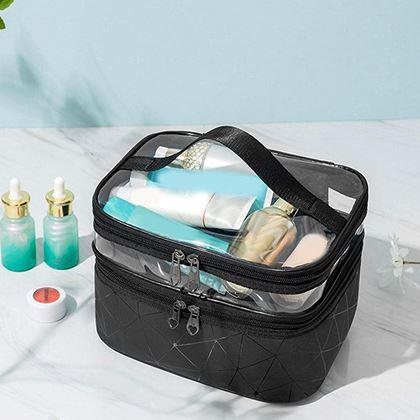 Imaginea din Organizator cosmetice cu două niveluri  -  negru