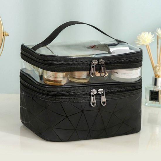 Imaginea din Organizator cosmetice cu două niveluri  -  negru