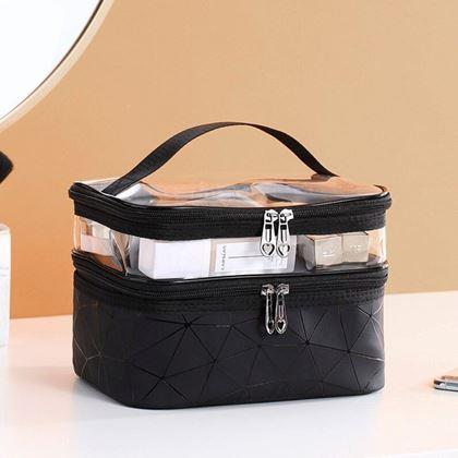Imaginea din Organizator cosmetice cu două niveluri  -  negru