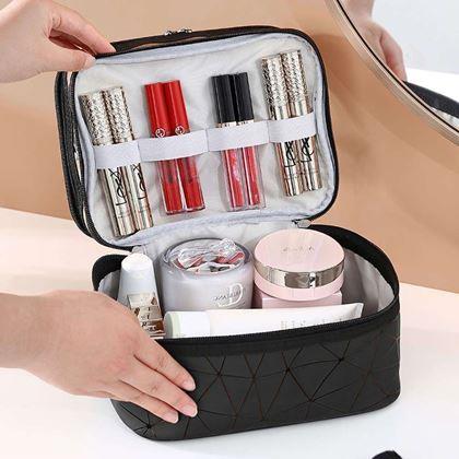 Imaginea din Organizator cosmetice cu două niveluri  -  negru