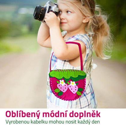 Imaginea din Set pentru realizarea unei genti pentru copii  -  căpşuni