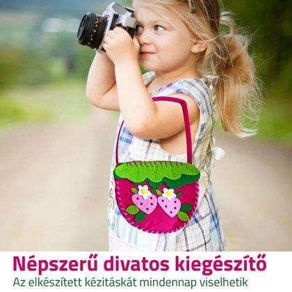Imaginea din Set pentru realizarea unei genti pentru copii  -  căpşuni
