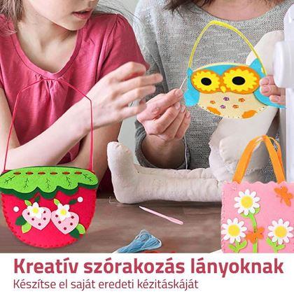 Imaginea din Set pentru realizarea unei genti pentru copii  -  căpşuni