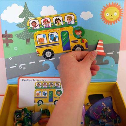 Imaginea din Cutie de jocuri magnetice  -  mijloace de transport