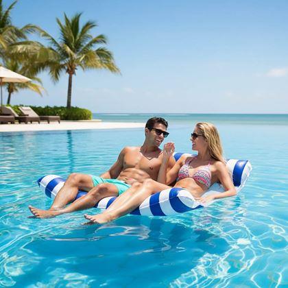 Imaginea din Plasă/șezlong gonflabil pentru piscină pentru două persoane