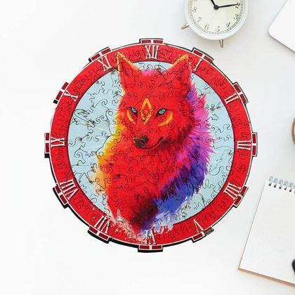Imaginea din Puzzle din lemn cu animale - lup