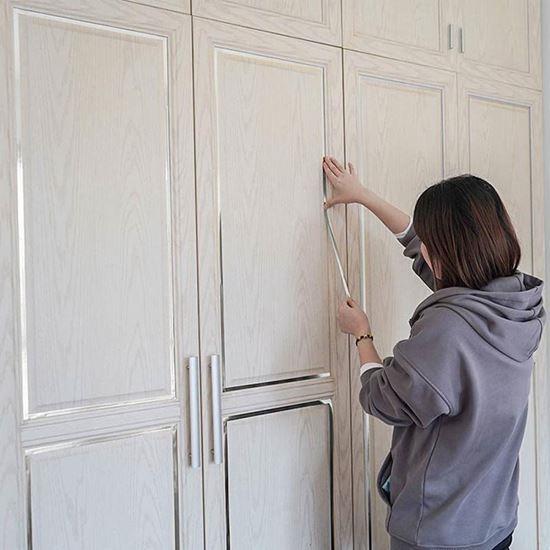 Imaginea din Bandă decorativă lucioasă - argintiu