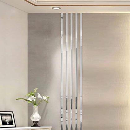 Imaginea din Bandă decorativă lucioasă - argintiu