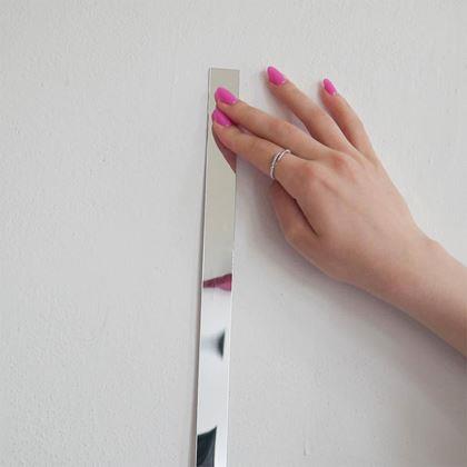Imaginea din Bandă decorativă lucioasă - argintiu