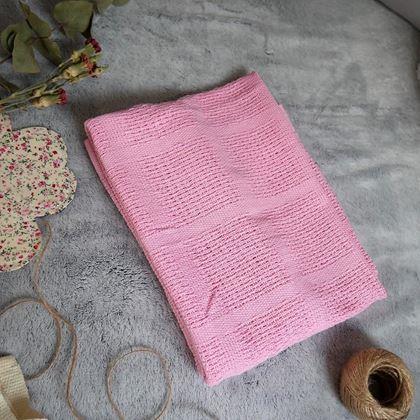 Imaginea din Pătură tricotată pentru copii 70x90 cm - roz