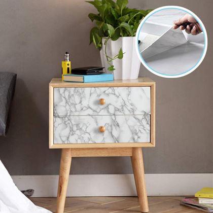 Imaginea din Tapet marmură 100 cm - marmură albă