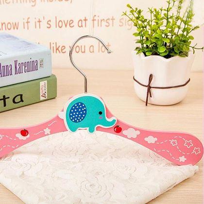 Imaginea din Set de 6 umerașe din lemn pentru copii - animale
