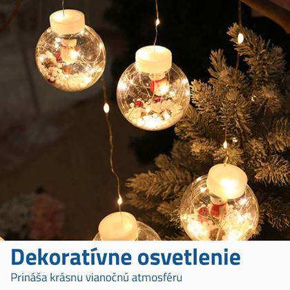 Imaginea din Lanț luminos de Crăciun de 3 m cu becuri  -  brad