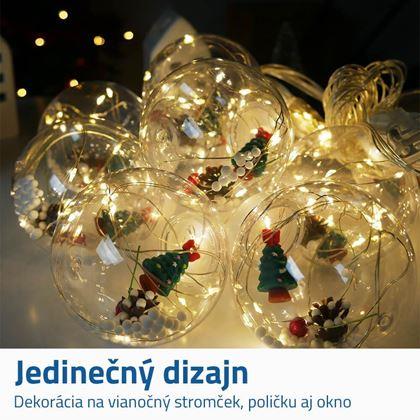 Imaginea din Lanț luminos de Crăciun de 3 m cu becuri  -  brad