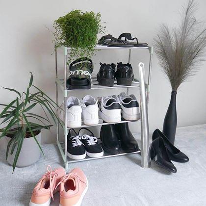 Imaginea din Rack pliabil pentru pantofi  -  verde deschis