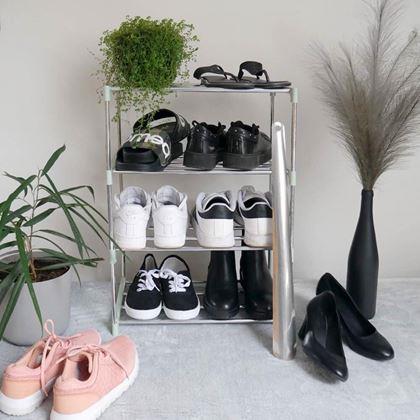 Imaginea din Rack pliabil pentru pantofi  -  verde deschis