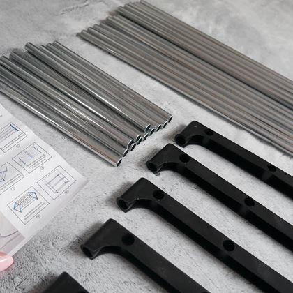 Imaginea din Rack pliabil pentru pantofi  -  negru