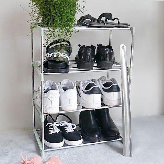 Imaginea din Rack pliabil pentru pantofi  -  verde deschis