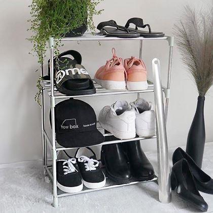 Imaginea din Rack pliabil pentru pantofi  -  verde deschis