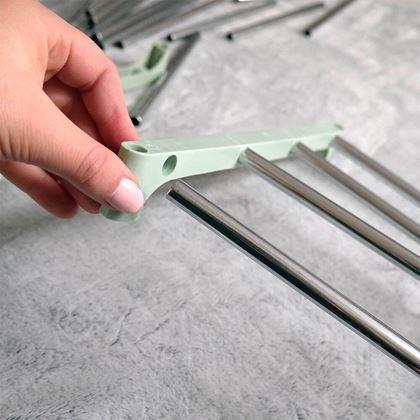 Imaginea din Rack pliabil pentru pantofi  -  verde deschis