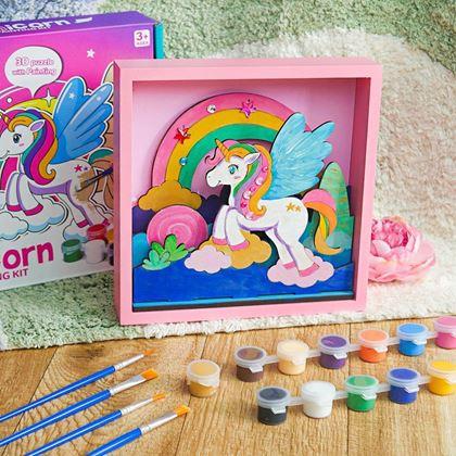 Imaginea din Kit pentru realizarea unei imagini 3D  -  unicorn