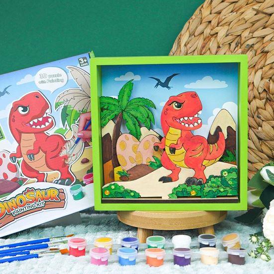 Imaginea din Kit pentru realizarea unei imagini 3D  -  dinozauri