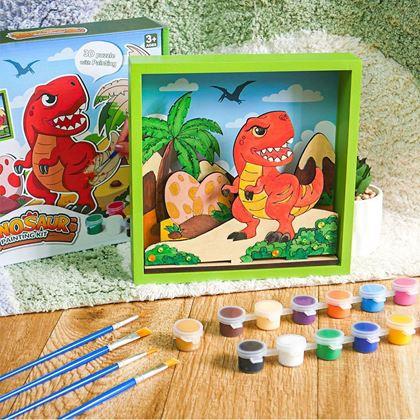 Imaginea din Kit pentru realizarea unei imagini 3D  -  dinozauri